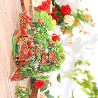 Forest Cardinal Double Door 3D Pop Up Card