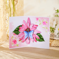 Chrysanthemum Butterfly Greeting Card