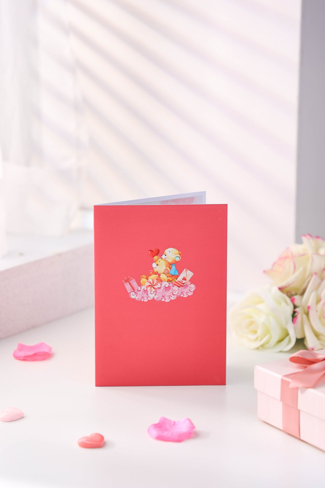 Bear Ladder Valentine's Day Greeting Card