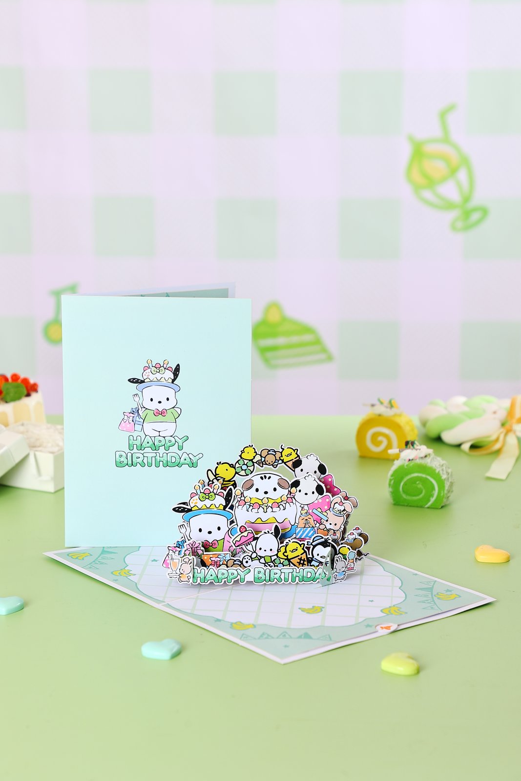 Pochacco Birthday 3D Pop Up Card