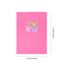 Pink Wisteria Flip Pop Up Card