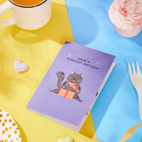 Compliment Cat Greeting Card