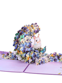 Moon Bunny Flip Pop Up Card