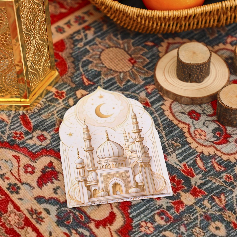Eid Mubarak Double Door Architecture 3D Pop Up Card