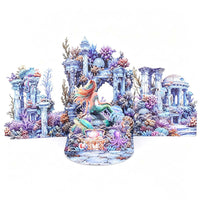 Under The Sea World Mermaid Double Door Card