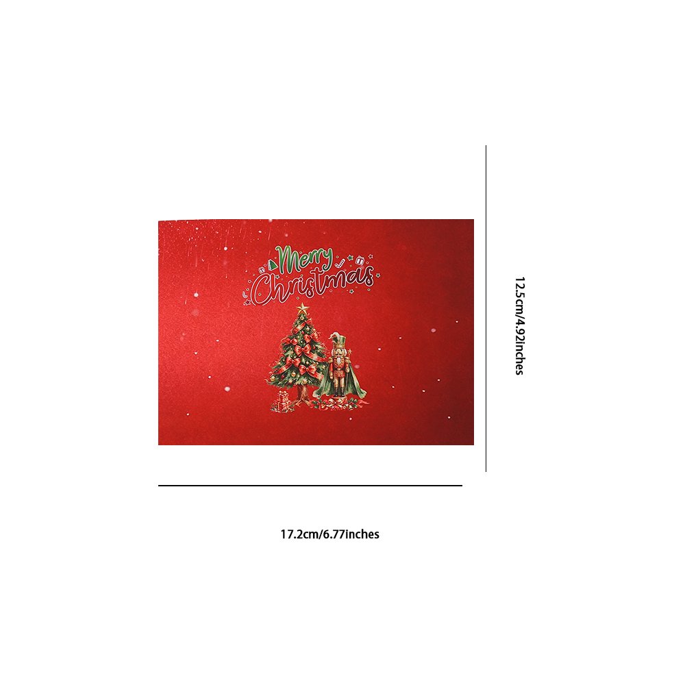 Nutcracker Christmas Tree Greeting Card
