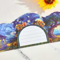 Van Gogh Starry Night Cat Greeting Card