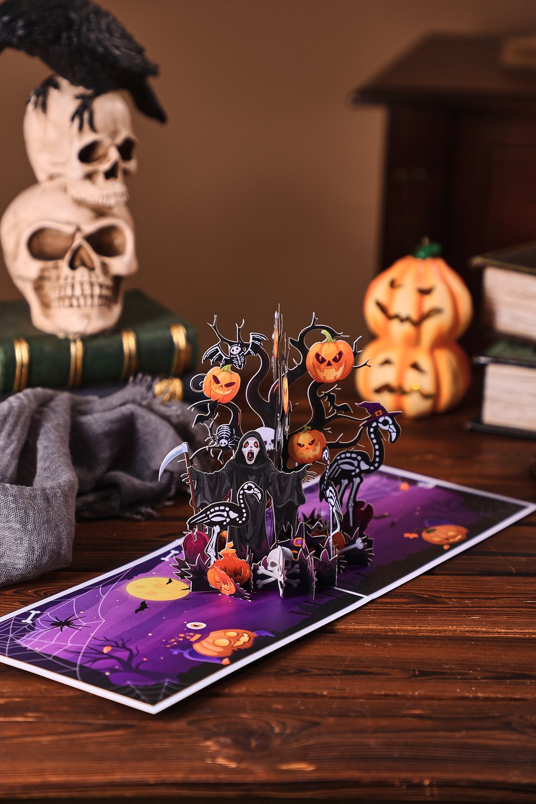 Grim Reaper Halloween Greeting Card