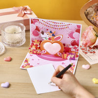 Plush Heart Dog Valentine's Day Greeting Card