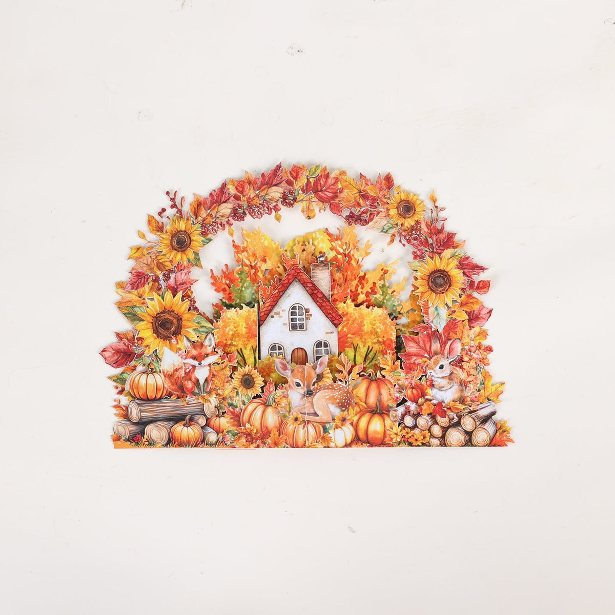 Autumn Forest Cityscape Greeting Card