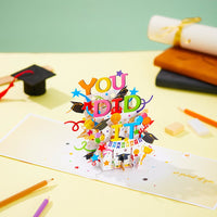 Graduation Balloon 3D Pop Up Card