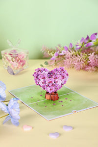 Orchid Heart Greeting Card