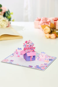 Mother's Day Bear 3D Pop Up Card