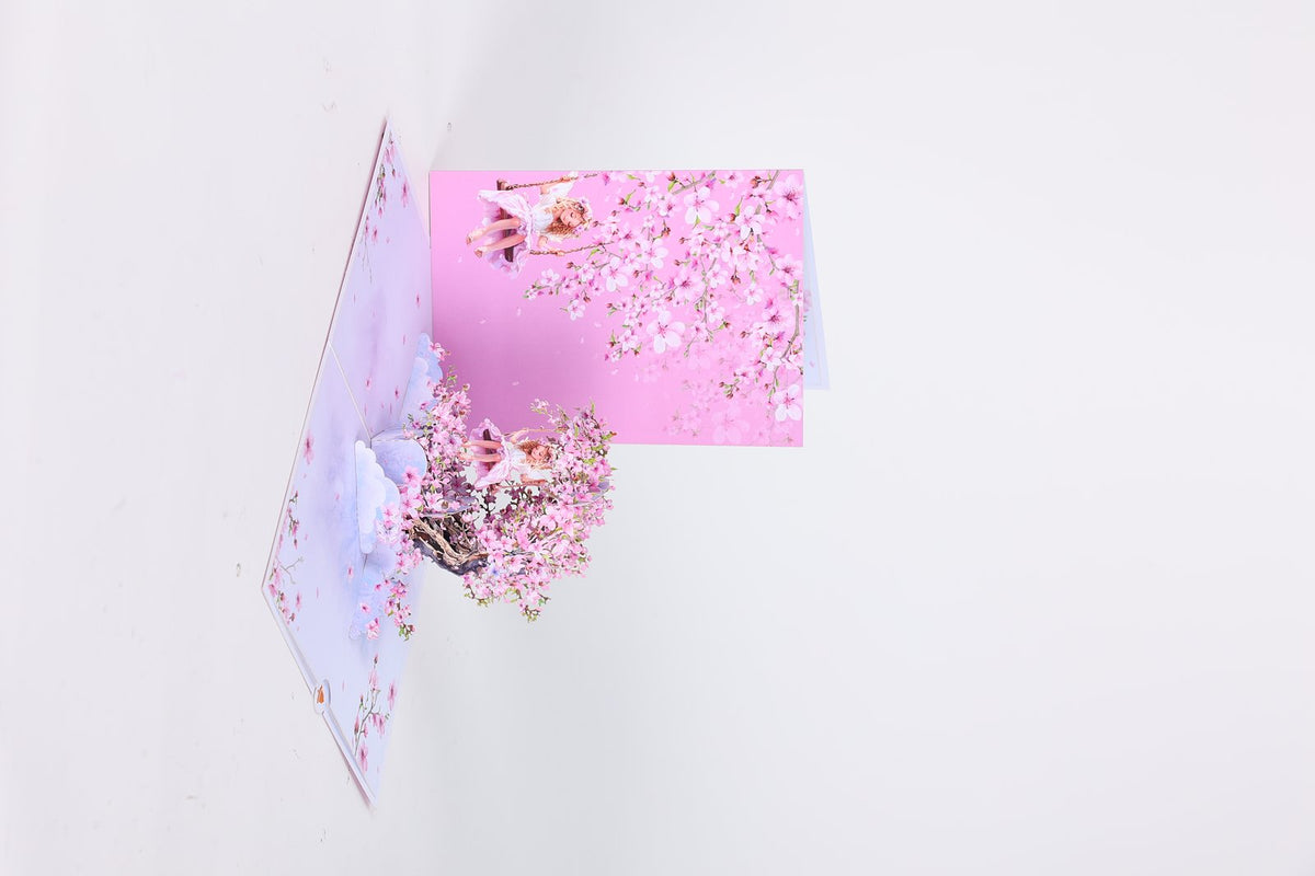 Crescent Moon Cherry Blossom 3D Pop Up Card