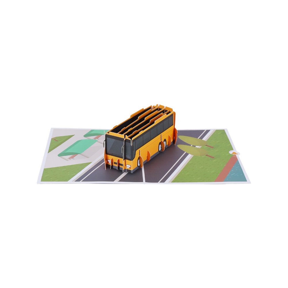 Bus Pop Up Card