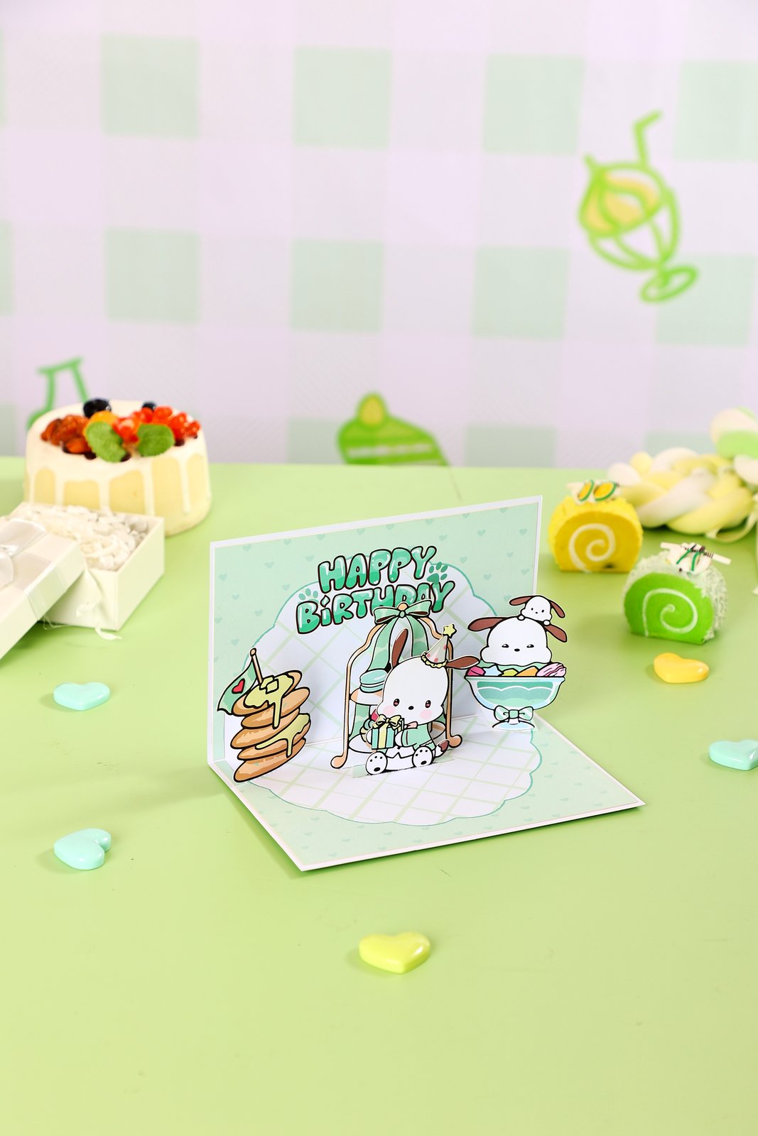 Pochacco 90° 3D Pop Up Card