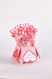 Valentine's Day Flower Box Card