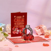 Valentine's Day Diamond Ring Gift Pop Up Card