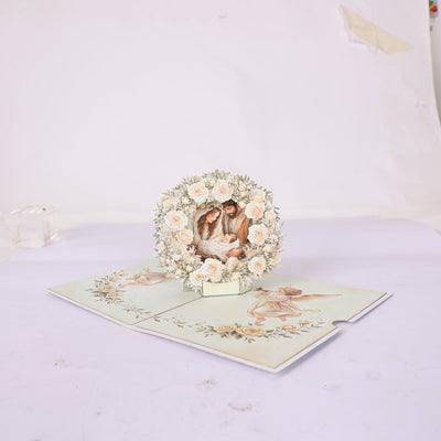 Flower Nativity Greeting Card