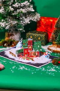 Christmas House 3D Pop Up Card
