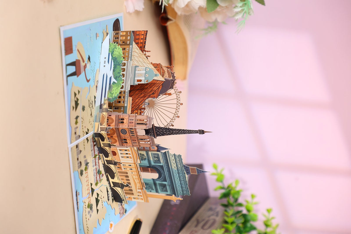 Ferris Wheel Amusement Park 3D Pop Up Card