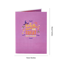 Halloween Pumpkin Crescent Moon Greeting Card