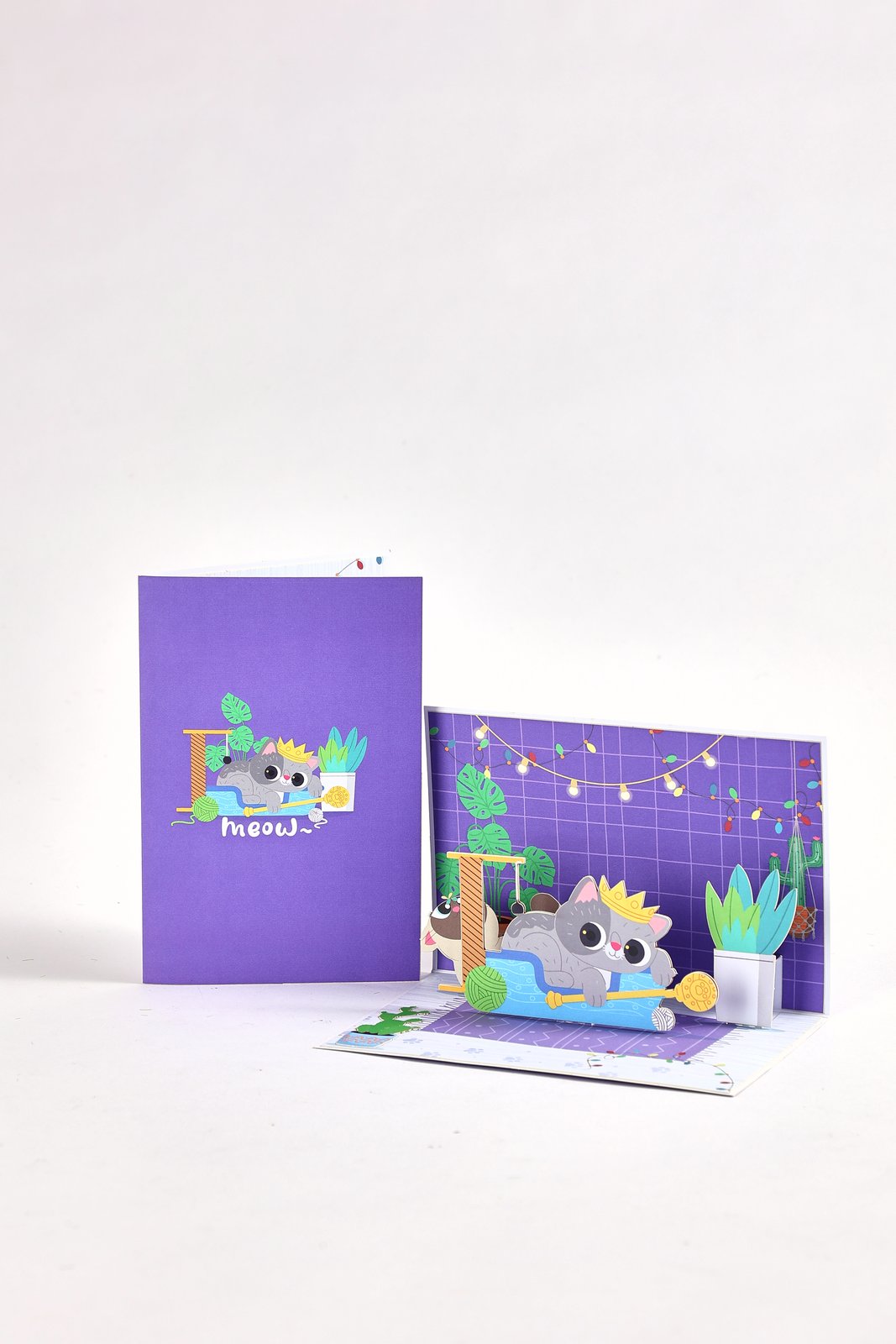 Cat Celebration Birthday Greeting Card