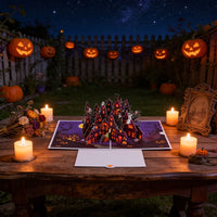 Halloween Haunted House Greeting Card