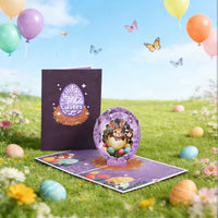 Easter Purple Easter Egg Greeting Card