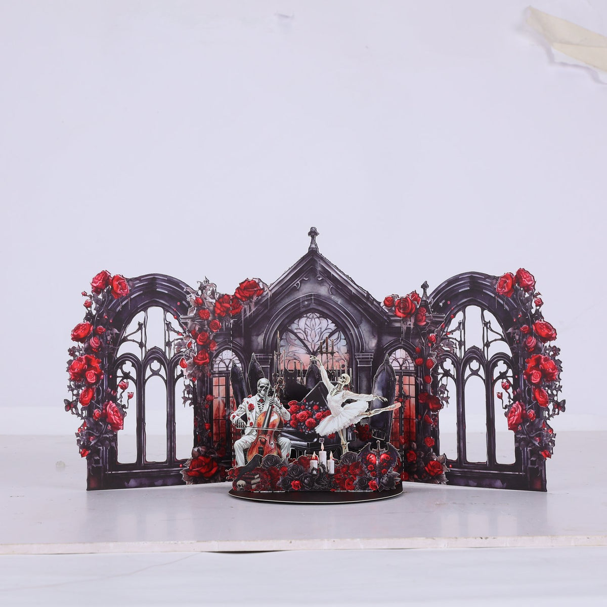 Gothic Skeleton Pop Up Card