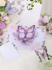 Daisy Butterfly 3D Pop Up Card