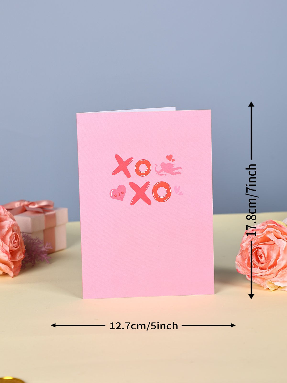Valentine's Day Cupid Heart Greeting Card