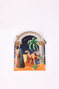 Open Door Nativity Greeting Card