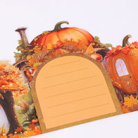 Thanksgiving Gnome Pumpkin Double Door Card