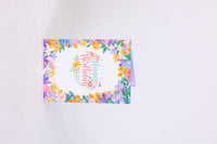 Easter Floral Wreath Heart Greeting Card