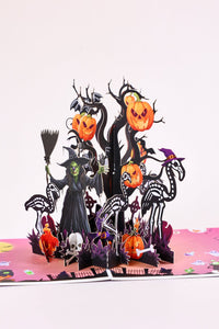 Witch Halloween Greeting Card