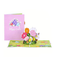 Easter Pink Easter Egg Flip Pop Up Card