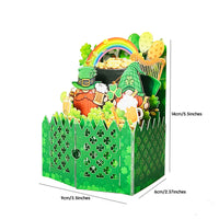 St. Patrick's Day Double Door Flower Box Card