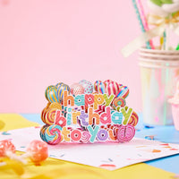 Lollipop Birthday Pop Up Card