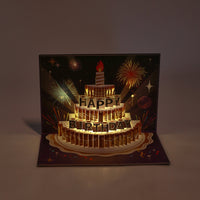 Fireworks LED Lights & Music Birthday Greeting Card