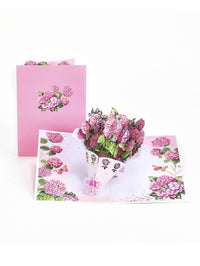 Hydrangea Bouquet 3D Pop Up Card