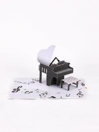 Piano Swirl Flip Pop Up Card