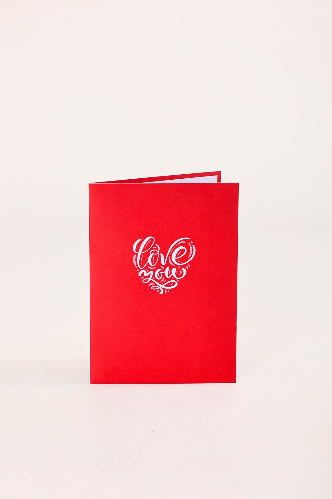 Rose Heart Floral Wreath 3D Pop Up Card