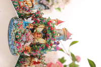Flower Wall Castle 3D Pop Up Card