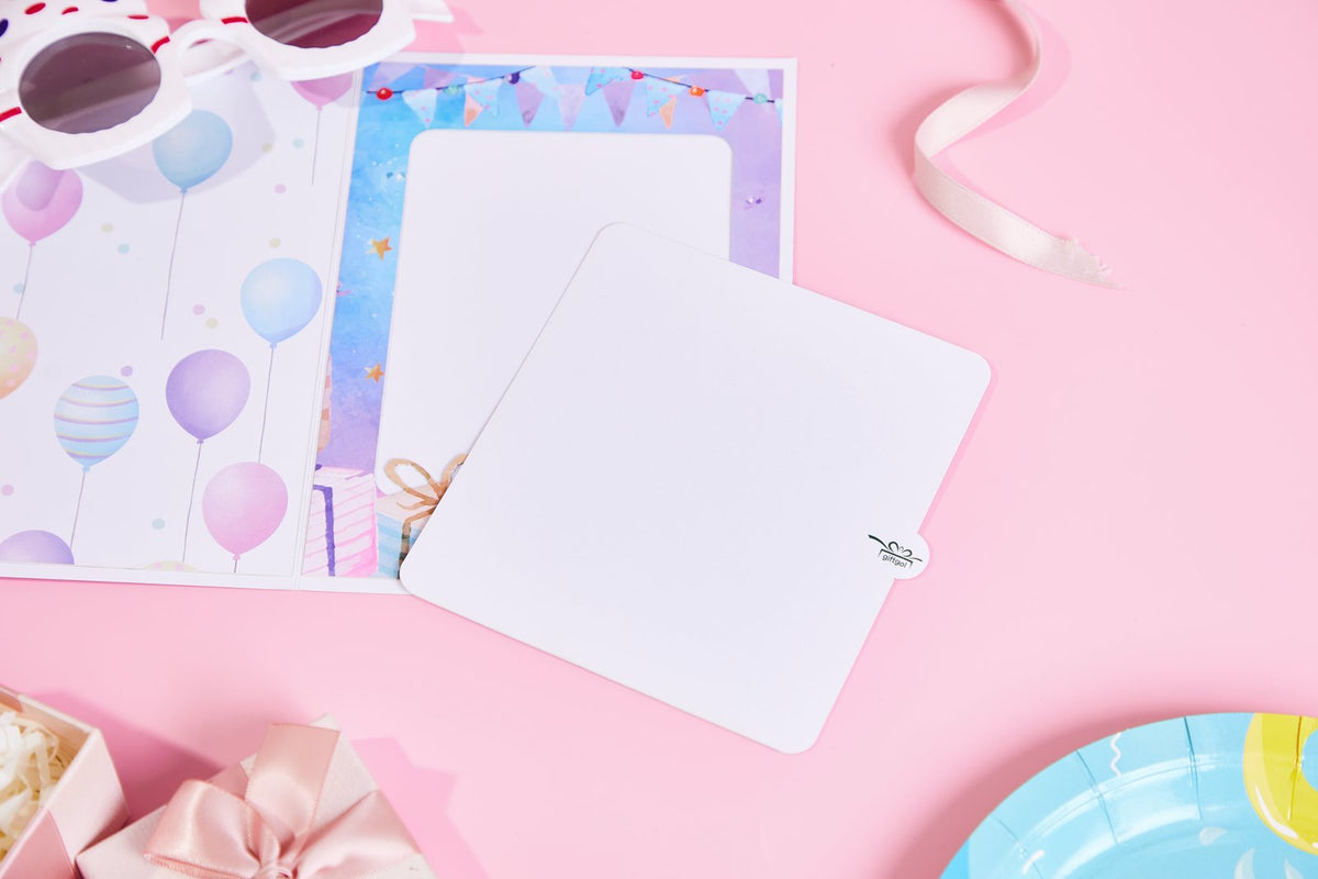 Hollow-Out Birthday Greeting Card Colorful