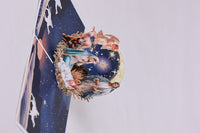 Round Nativity Greeting Card