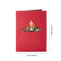 Christmas Candle 3D Pop Up Card