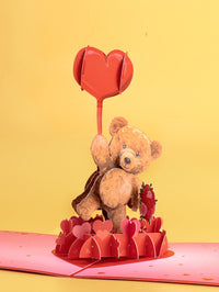 Heart Bear 3D Pop Up Card