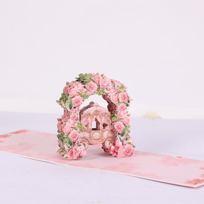 Flower Cart Arch 3D Pop Up Card