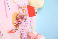 Blue Cottage Birthday Flip Pop Up Card